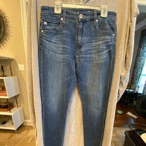 AG Adriano Goldschmied Jeans Womens 27R The Farrah Skinny Ankle High Rise Dark